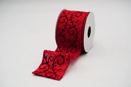 Scroll Wired Ribbon_KF6596GC-7-7_Red